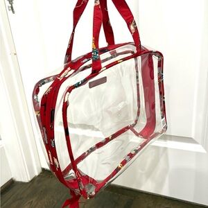 Vera Bradley Red and White Cosmetic Bag